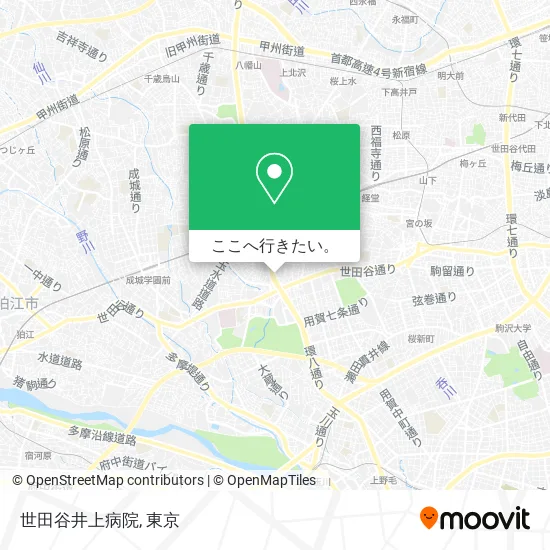 世田谷井上病院地図