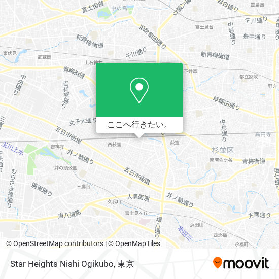 Star Heights Nishi Ogikubo地図