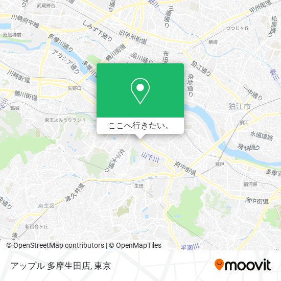 アップル 多摩生田店地図