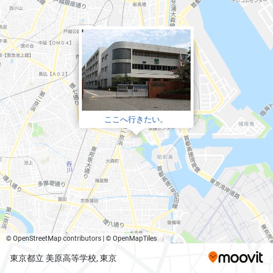東京都立 美原高等学校地図