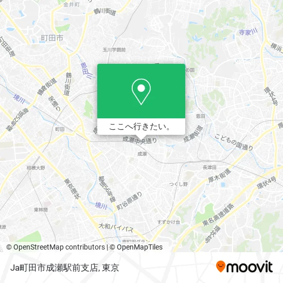 Ja町田市成瀬駅前支店地図