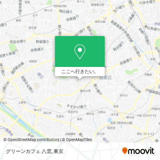 グリーンカフェ 八雲地図