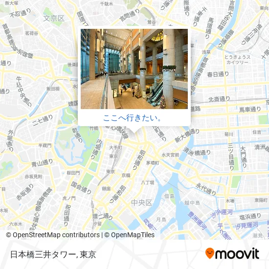 日本橋三井タワー地図
