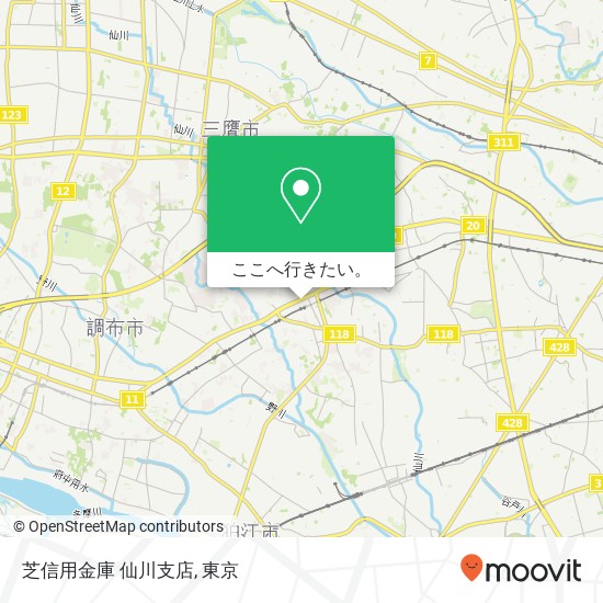 芝信用金庫 仙川支店地図