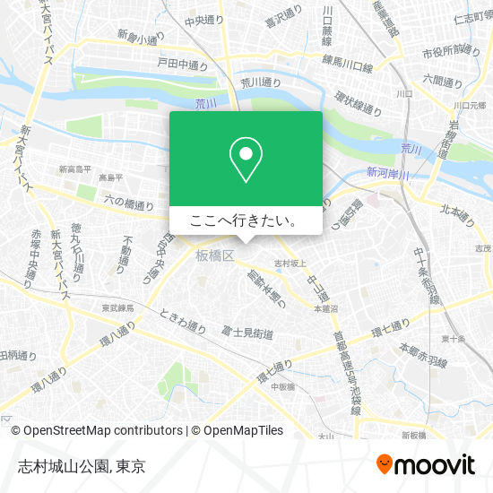 志村城山公園地図