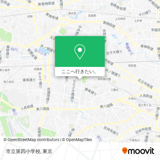 市立第四小学校地図