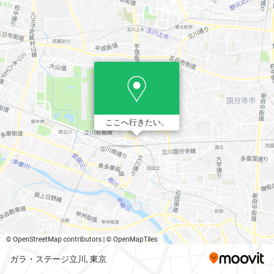 ガラ・ステージ立川地図