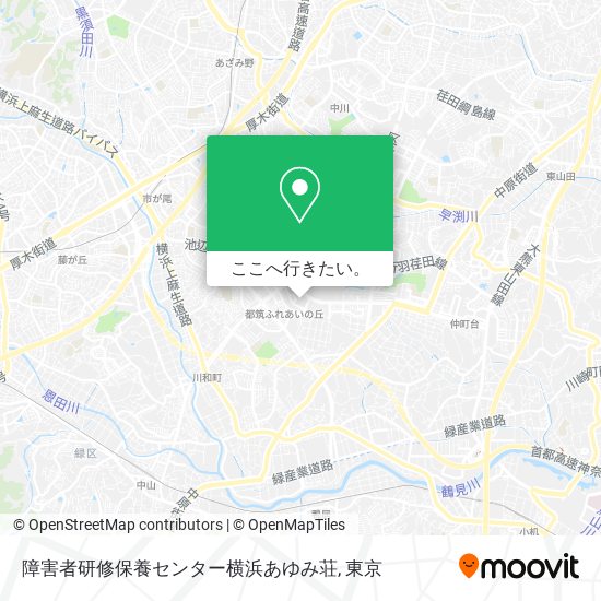 障害者研修保養センター横浜あゆみ荘地図