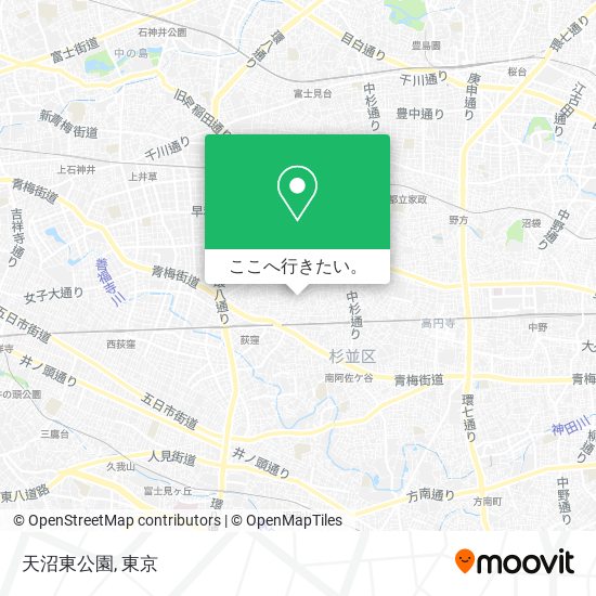 天沼東公園地図