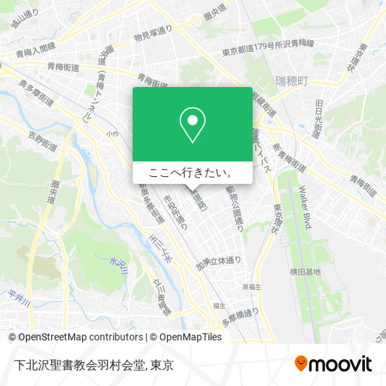 下北沢聖書教会羽村会堂地図