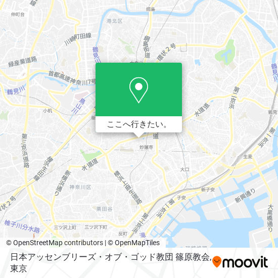 日本アッセンブリーズ・オブ・ゴッド教団 篠原教会地図