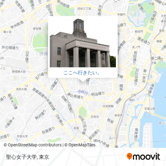 聖心女子大学地図