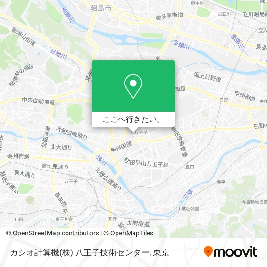 カシオ計算機(株) 八王子技術センター地図