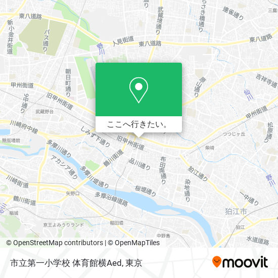 市立第一小学校 体育館横Aed地図