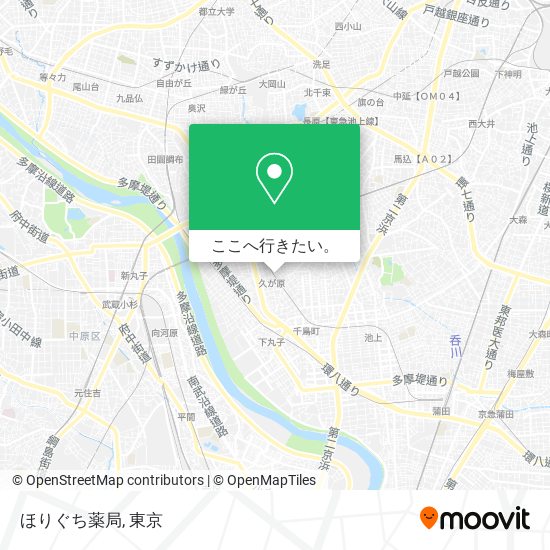 ほりぐち薬局地図