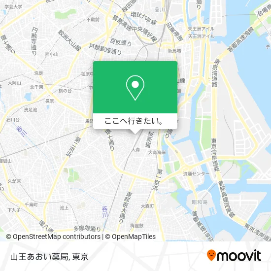 山王あおい薬局地図