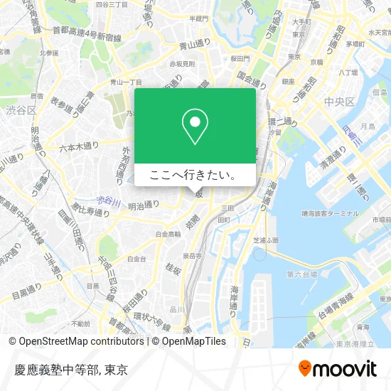 慶應義塾中等部地図