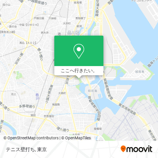 テニス壁打ち地図