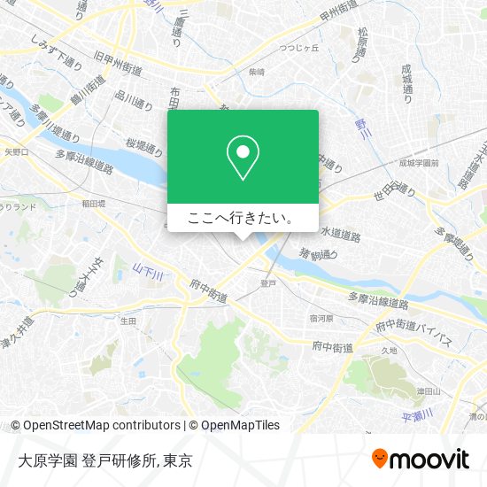 大原学園 登戸研修所地図