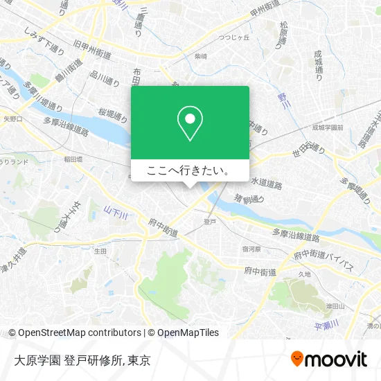 大原学園 登戸研修所地図