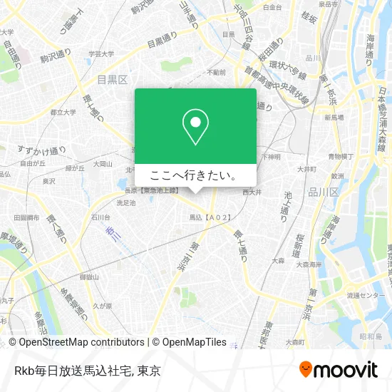 Rkb毎日放送馬込社宅地図