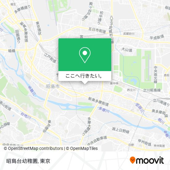 昭島台幼稚園地図