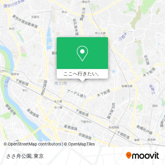 ささ舟公園地図