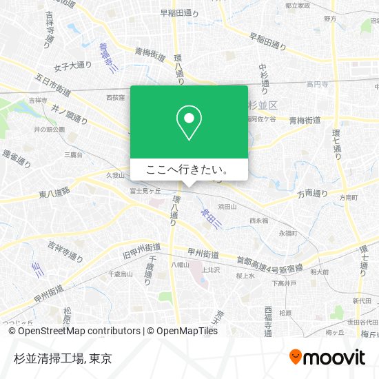 杉並清掃工場地図