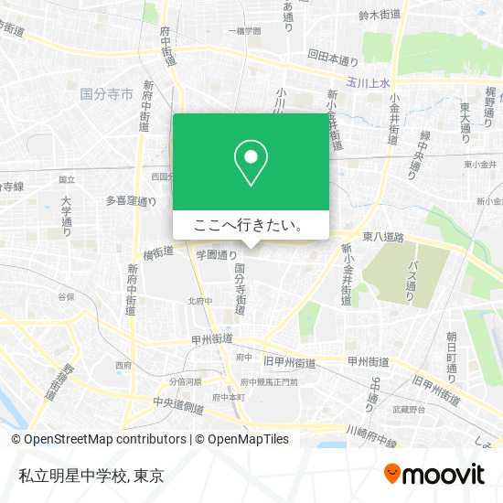 私立明星中学校地図