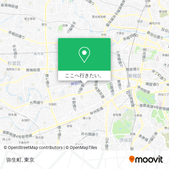 弥生町地図