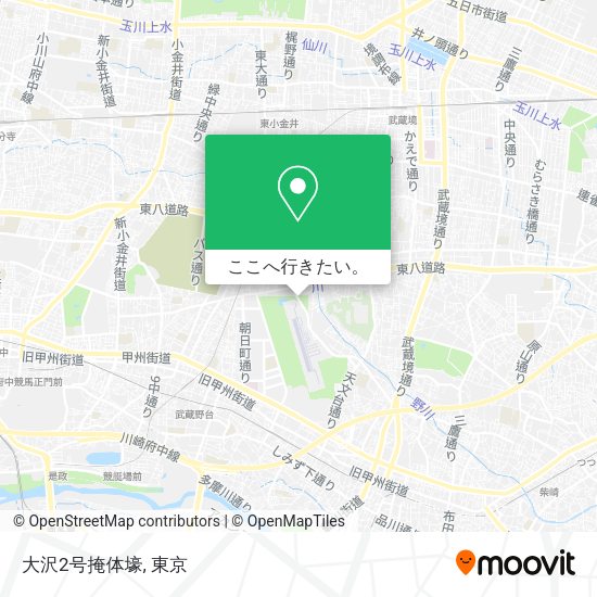 大沢2号掩体壕地図