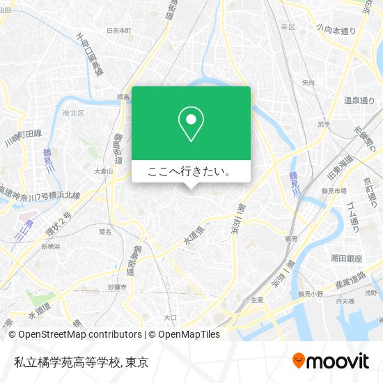 私立橘学苑高等学校地図