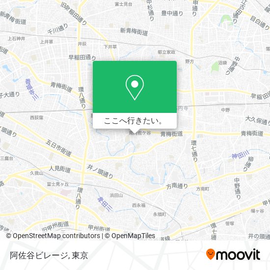 阿佐谷ビレージ地図