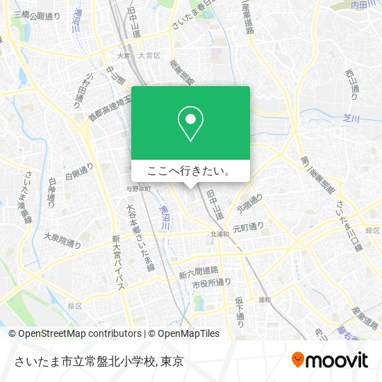 さいたま市立常盤北小学校地図