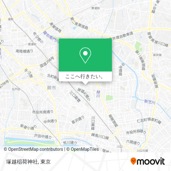塚越稲荷神社地図