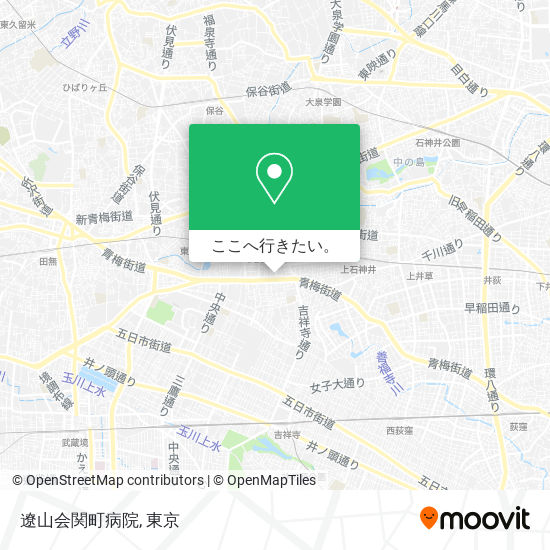 遼山会関町病院地図