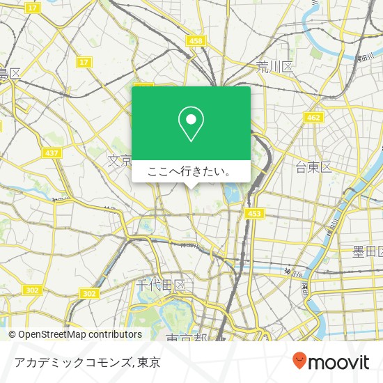 アカデミックコモンズ地図