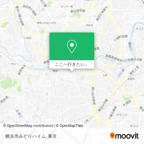 横浜市みどりハイム地図