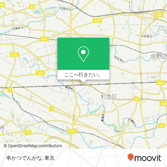 串かつでんがな地図