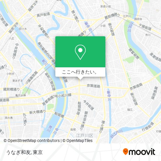 うなぎ和友地図
