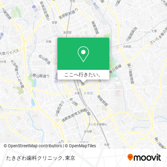 たきざわ歯科クリニック地図