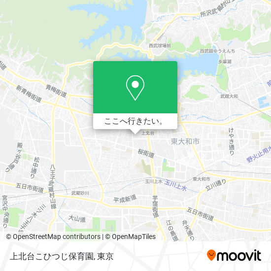 上北台こひつじ保育園地図