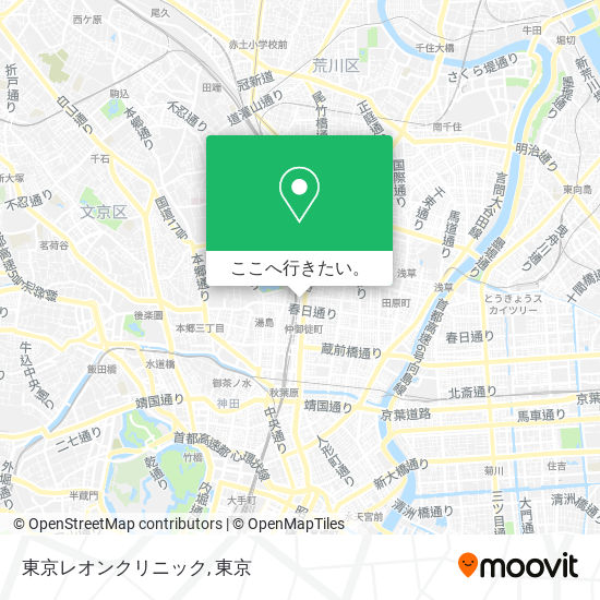 東京レオンクリニック地図