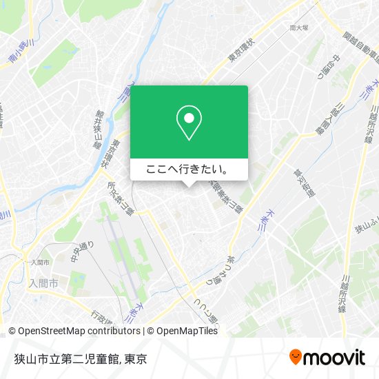 狭山市立第二児童館地図