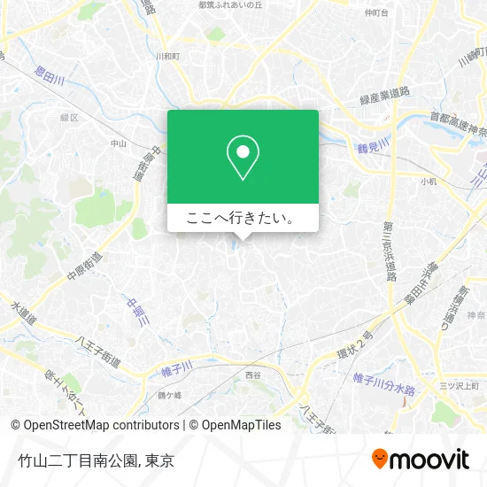 竹山二丁目南公園地図