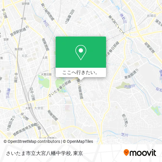 さいたま市立大宮八幡中学校地図