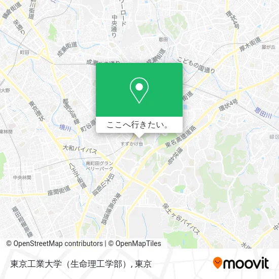東京工業大学（生命理工学部）地図