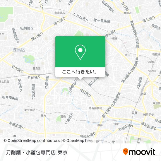 刀削麺・小籠包専門店地図
