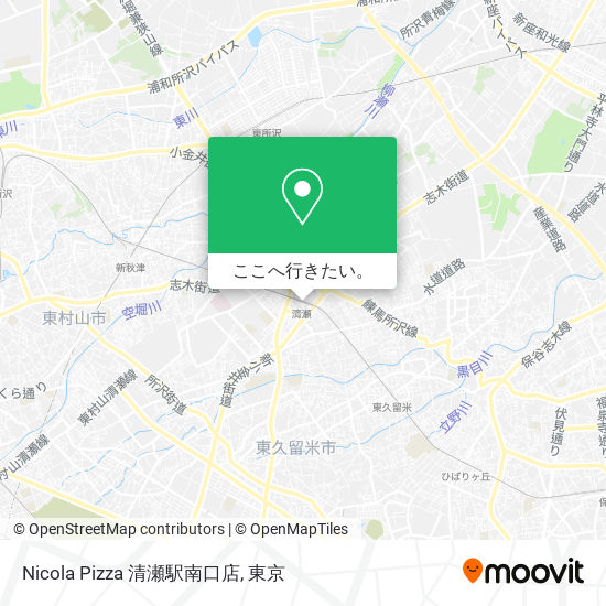 Nicola Pizza 清瀬駅南口店地図