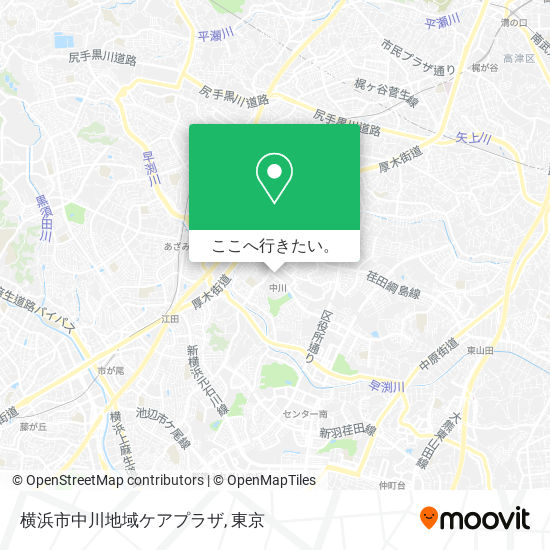 横浜市中川地域ケアプラザ地図